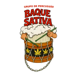 Logomarca do Grupo de Percussão Baque Sativa